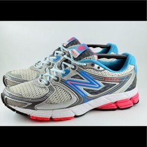 New Balance 680 V2 Womens Running Sneakers Gray/Blue,Size 10